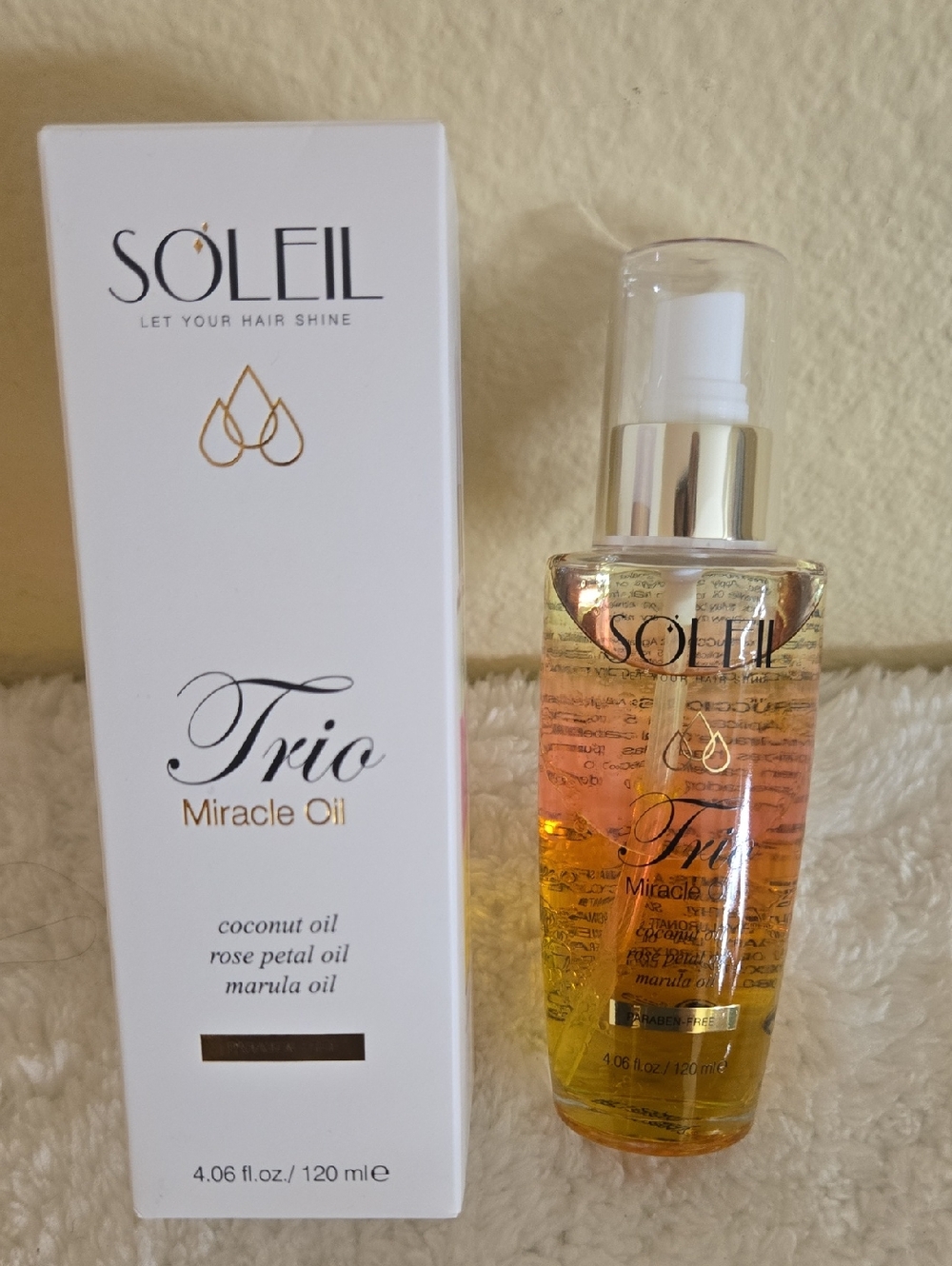 Soleil Trio Miracle Oil - Golden Hair Treatment Trio Miracle Oil